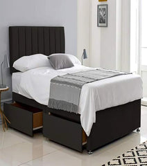 Luxury Divan Bed with Mattress & 2 Drawers